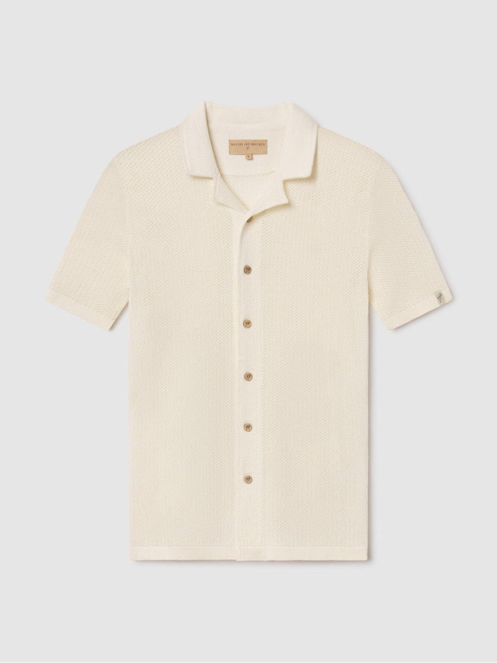 Weston Jon Boucher Mykonos Open Knit Polo XL Sand Dollar NWT